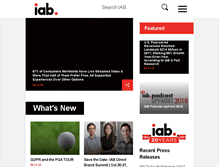 Tablet Screenshot of iab.com